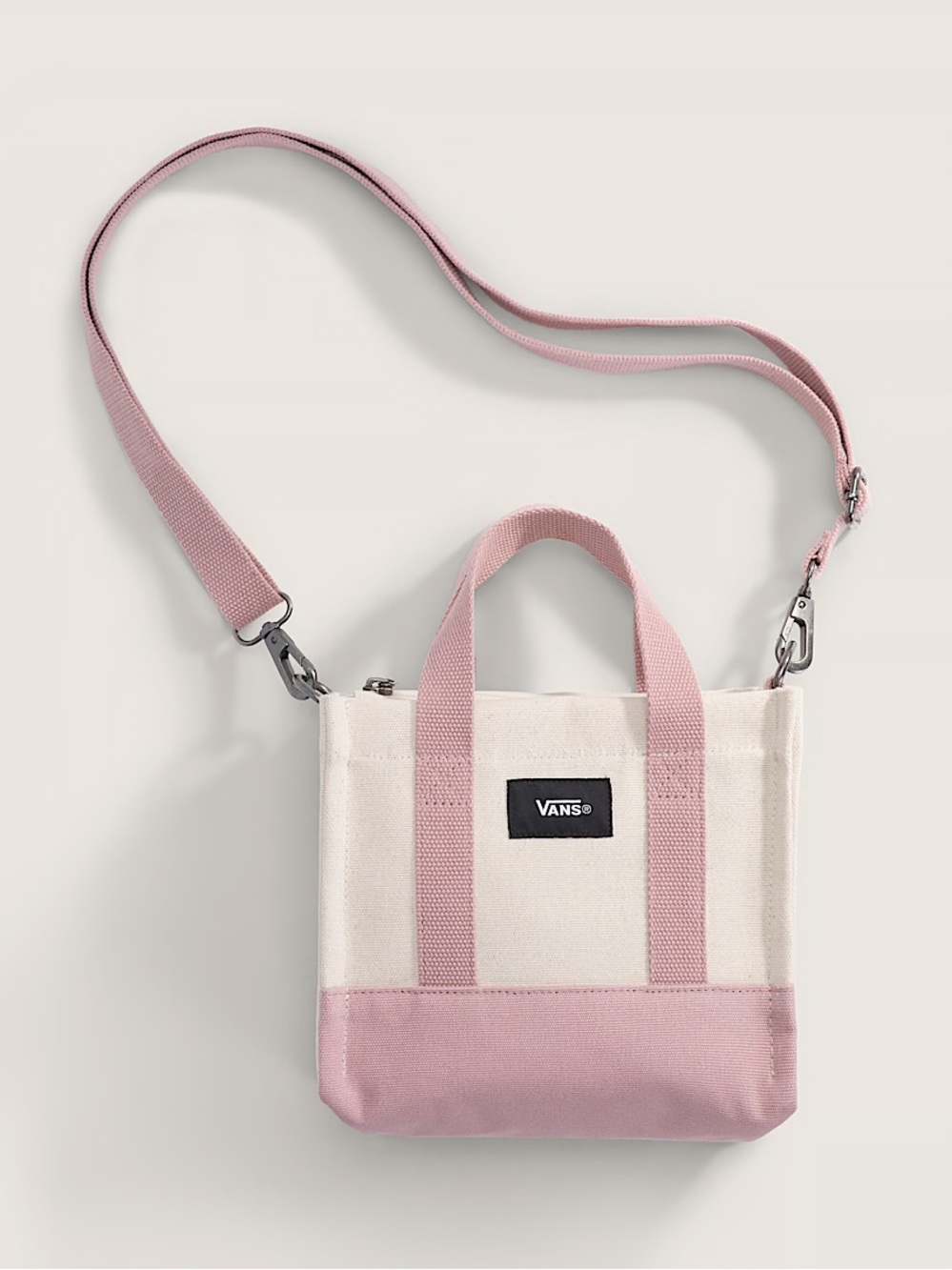 Vans Cream & Pink Mini Tote Bag